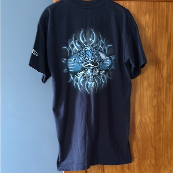 Vans Blue Short Sleeve Tee Casual Cotton - Picture 2 of 2